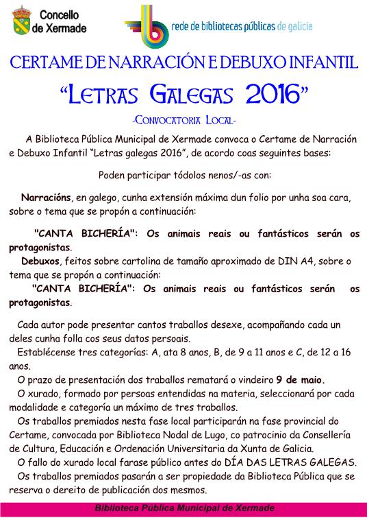 letras galegas 2016